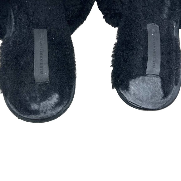 Alexander Wang Amelia Shearling Fur Slides 10 - Picture 9 of 9